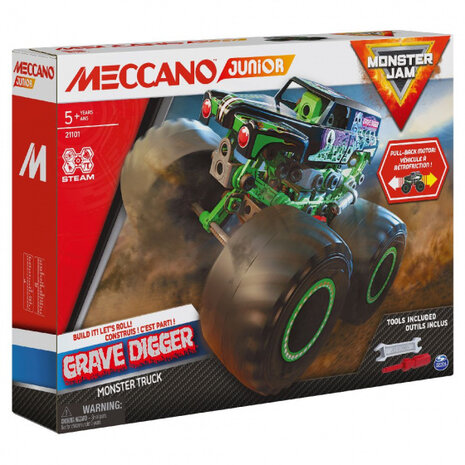 bouwset Monster Jam Grave Digger groen 127-delig