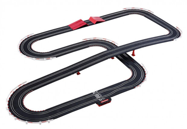 racebaanset Build &#039;n Race 6,2 meter 1:43 zwart 3-delig