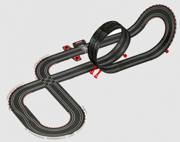 racebaanset Speed &#039;n Chase 5,3 meter 1:43 zwart 5-delig