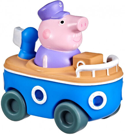 auto Peppa Pig Little Buggy junior 8,9 x 4,4 cm blauw/wit