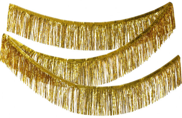 franjeslinger 6 meter folie goud