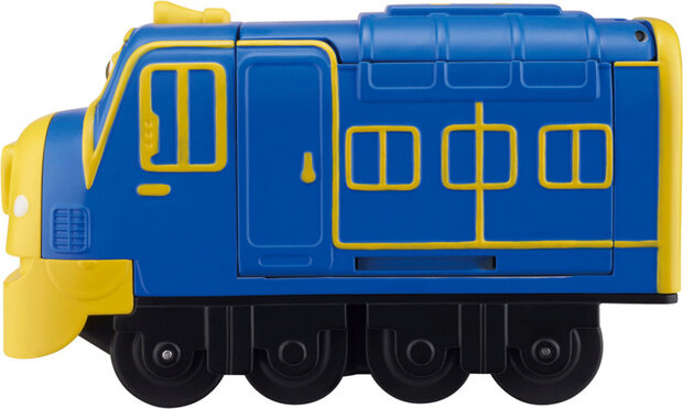 trein Pop &amp; Transform Chuggers 12,7 cm blauw/geel