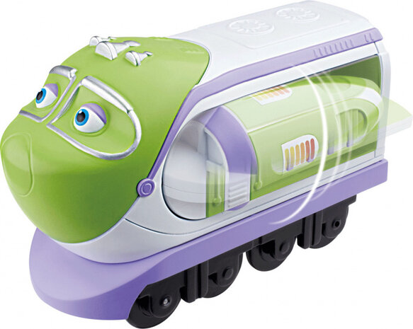 trein Pop &amp; Transform Chuggers 12,7 cm groen/lila