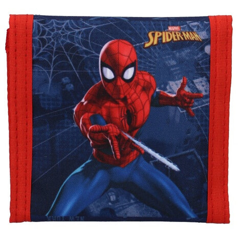 portemonnee Spider-Man Bring It On 10 x 10 cm blauw/rood