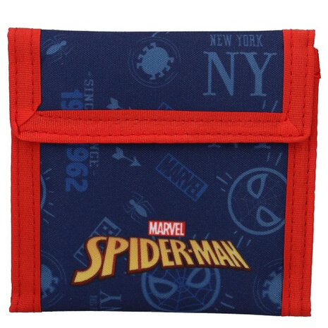 portemonnee Spider-Man Bring It On 10 x 10 cm blauw/rood