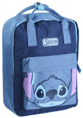rugzak Stitch 25 liter 27 cm polyester jeansblauw