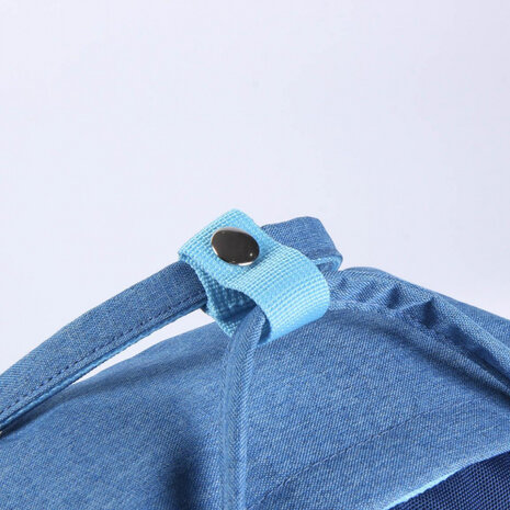 rugzak Stitch 25 liter 27 cm polyester jeansblauw