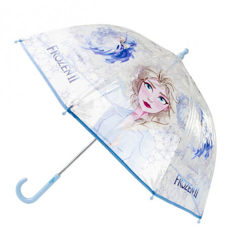 kinderparaplu Frozen II 71 cm polyester transparant