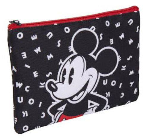 make-uptasje Mickey Mouse 21 cm polyester zwart/rood