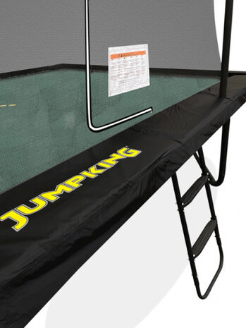 trampoline Deluxe 366 x 244 cm groen