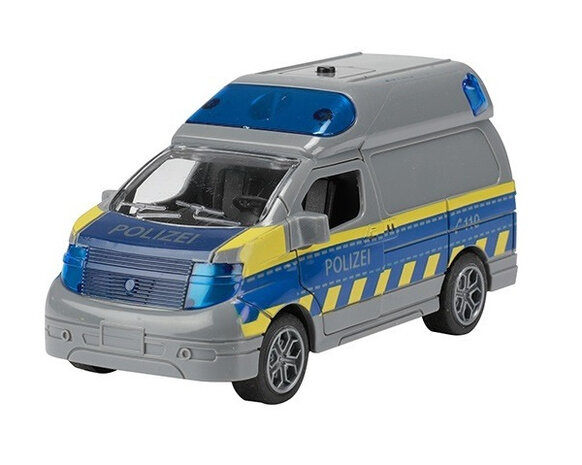 politiebus S.O.S. junior 8 x 13,5 cm diecast grijs (de)