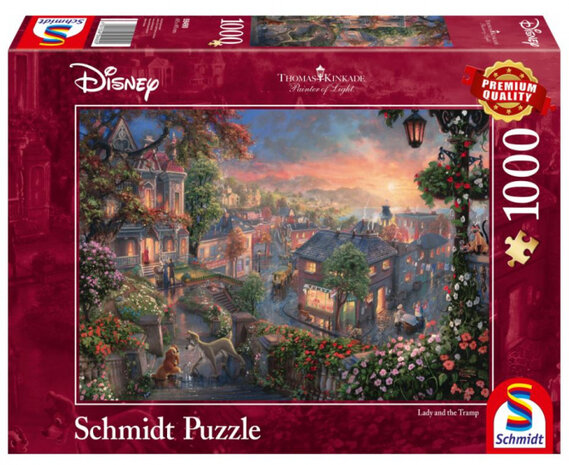 legpuzzel Disney Lady and Tramp karton 1000 stukjes