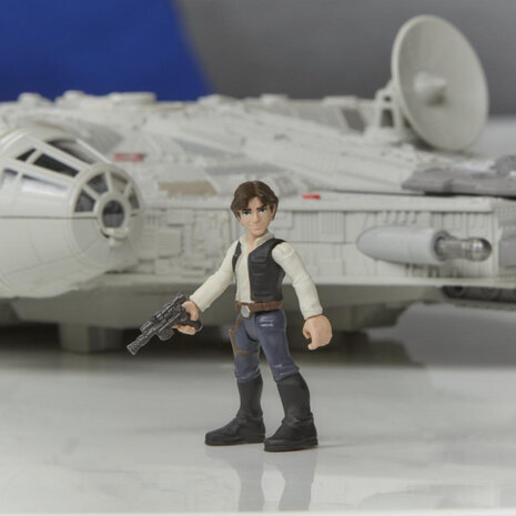 speelset Millennium Falcon 30 x 38 cm grijs 4-delig