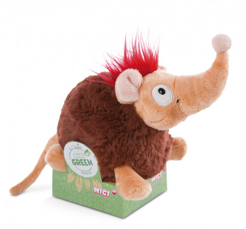 knuffel Tyson junior 25 cm pluche roze/bruin