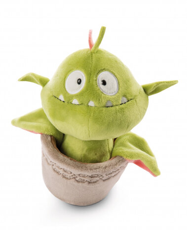 knuffel Gisela junior 20 cm pluche groen/bruin