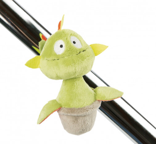 magneet Gisela junior 12 cm pluche groen
