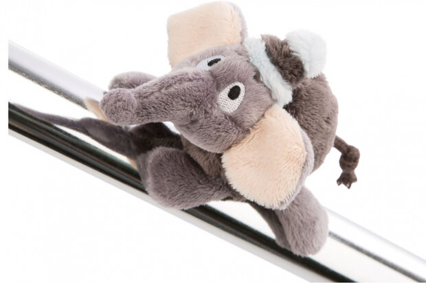magneet Amadou junior 12 cm pluche grijs/wit