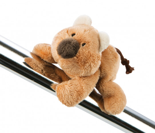 magneet Quokka-Mola junior 12 cm pluche bruin