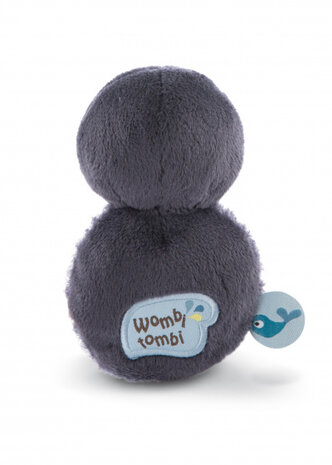knuffel Watschili pingu&iuml;n 12 cm pluche zwart/wit