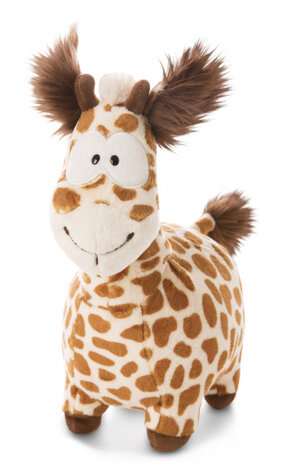 knuffel Giraffe Gina junior 22 cm pluche bruin/beige