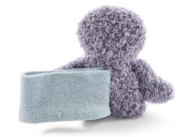 rammelaar Watschili pingu&iuml;n 8 cm pluche zwart/wit