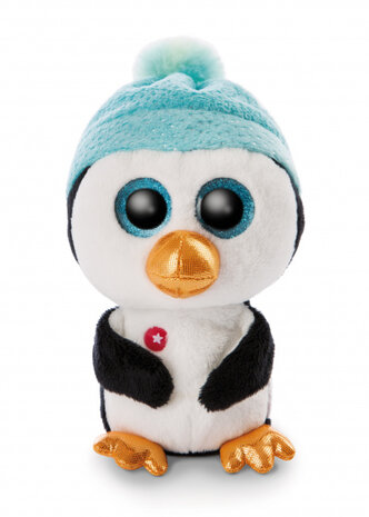knuffel Nanami pingu&iuml;n 15 cm pluche/polyester zwart/wit