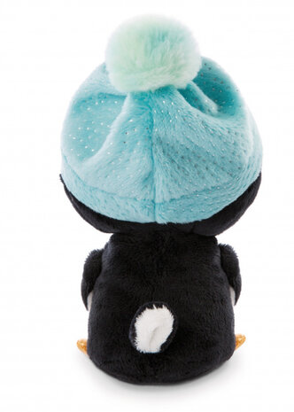 knuffel Nanami pingu&iuml;n 15 cm pluche/polyester zwart/wit