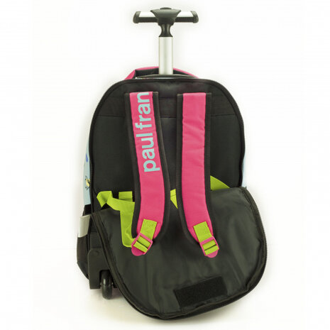 trolley rugzak junior 40 liter 48 x 30 cm polyester roze