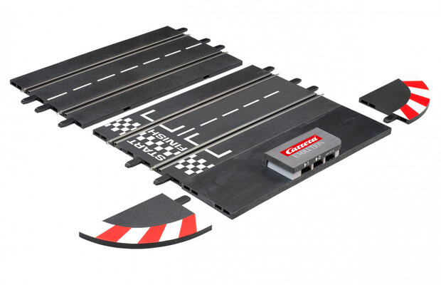 racebaan Evolution Connecting Track 34,5 cm zwart