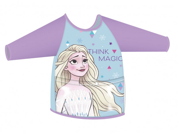 kliederschort Frozen II junior PVC paars/blauw one-size