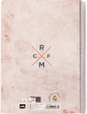 schrijfblok Vintage Collection A4 geruit bruin