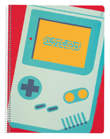 notitieboek Gamer A4 gelinieerd rood 80 pagina&#039;s