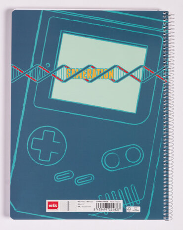 notitieboek Gamer A4 gelinieerd rood 80 pagina&#039;s