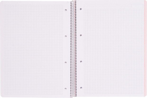 schrijfblok geruit 5 mm A4 papier lichtbruin