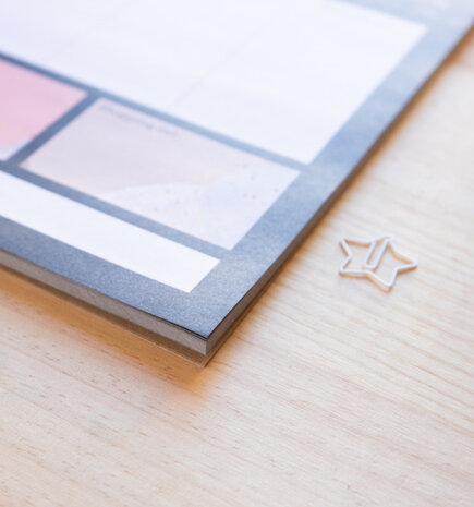 scheurkalender Glitter Gold A3 zwart 54 pagina&#039;s
