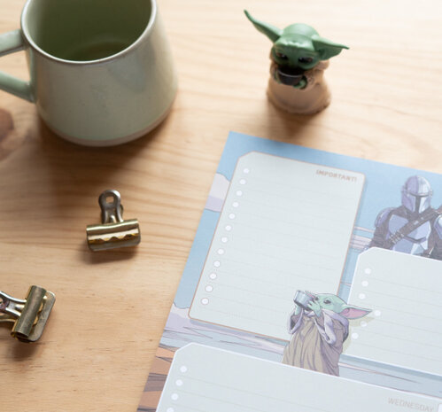 scheurkalender The Mandalorian A3 bruin 54 pagina&#039;s