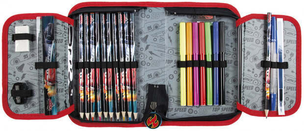 etui Cars jongens 20 x 13 cm polyester 26-delig