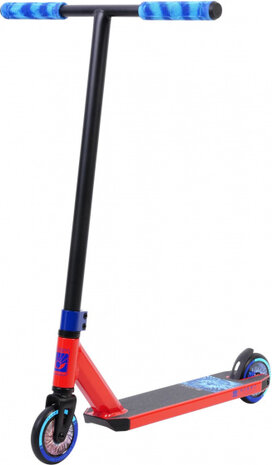 stuntstep Mini 1-4-8 junior voetrem zwart/rood