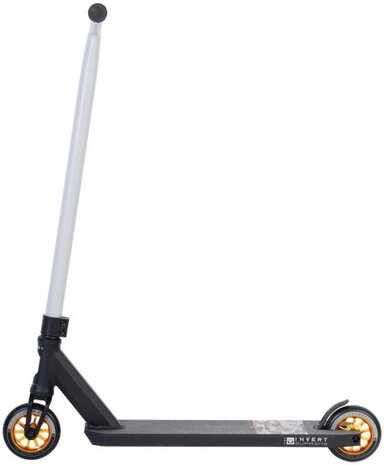 stuntstep Mini 3-10-14 junior voetrem zwart/wit