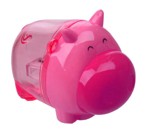 puntenslijper varken junior 7 x 6 cm roze