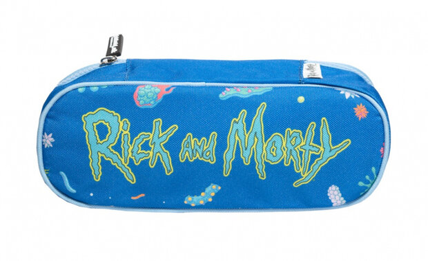 etui Rick &amp; Morty junior 23 x 10 cm polyester blauw