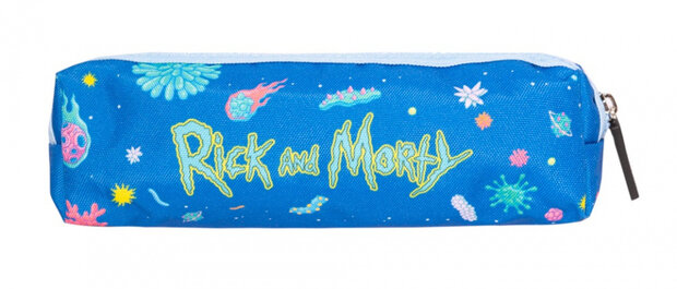 etui Rick &amp; Morty junior 21 x 6 cm polyester blauw