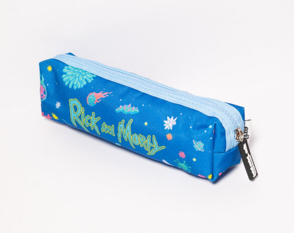 etui Rick &amp; Morty junior 21 x 6 cm polyester blauw