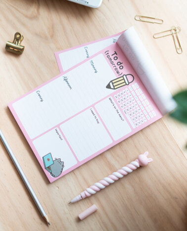 familieplanner Pusheen A5 papier roze/wit 54 vellen