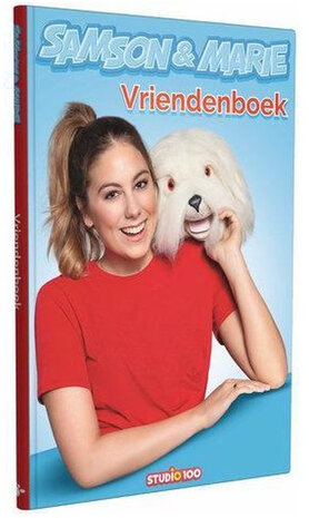 vriendenboek Samson &amp; Marie hardcover A5 blauw