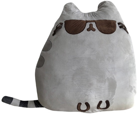 vloerkussen Pusheen Cool 90 cm polyester grijs