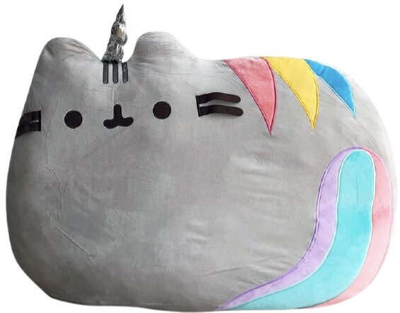 vloerkussen Pusheen Unicorn 100 cm polyester grijs