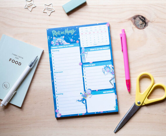 familieplanner Rick &amp; Morty A5 papier 54 vellen