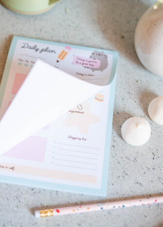 familieplanner Pusheen A5 papier groen/wit 54 vellen