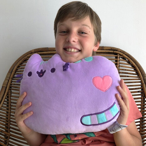 vloerkussen Pusheen junior 35 cm polyester paars